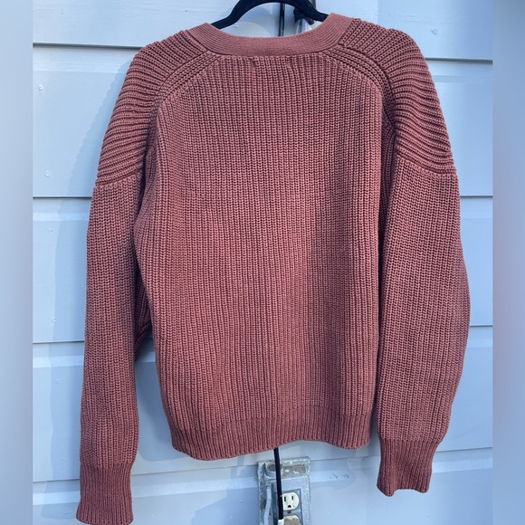 Tradlands Shelter Cardigan in Plum - Picture 5 of 6